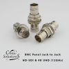 BNC Panel Jack to Jack Adapter - 4K UHD Insulated